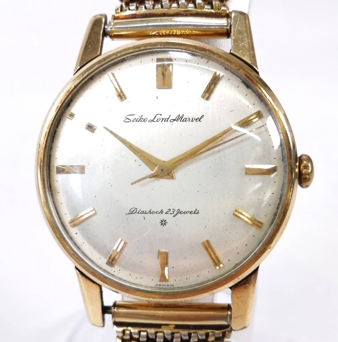 稼働品 SEIKO LORD MARVEL 腕時計 ゴールドカラー アンティーク 手巻き 3針 23石 セイコー ロードマーベル コレクション_画像1