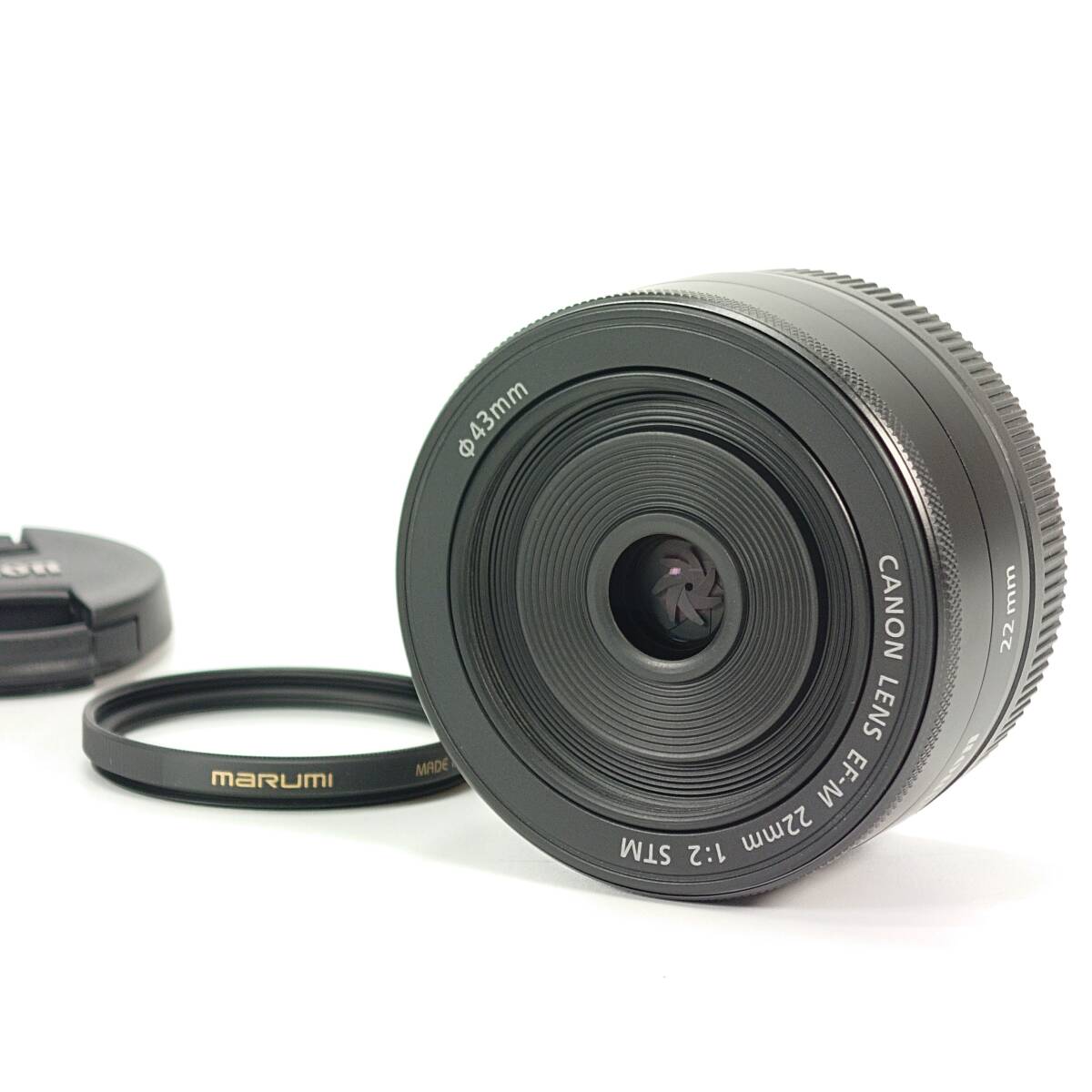 美品 Canon EF-M 22mm F2 STM AF パンケーキ 単焦点レンズ キヤノン_画像2