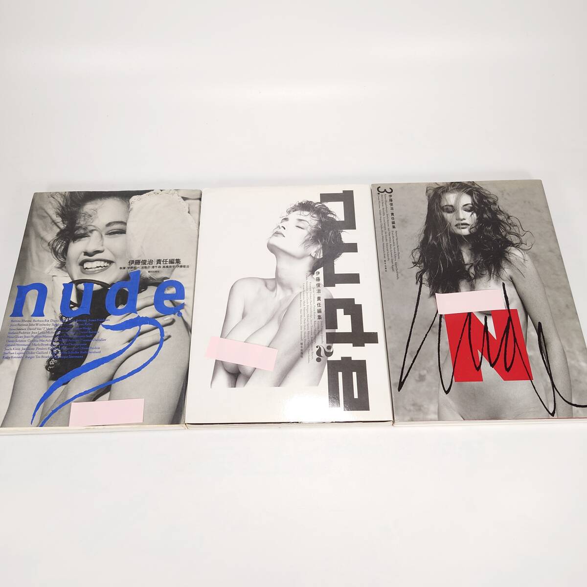 【代引可】 伊藤俊治 写真集 NUDE 1 2 3 3冊セット エロティック 朝日出版社 ヌード アート 芸術 Art 参考資料 美術 アート写真