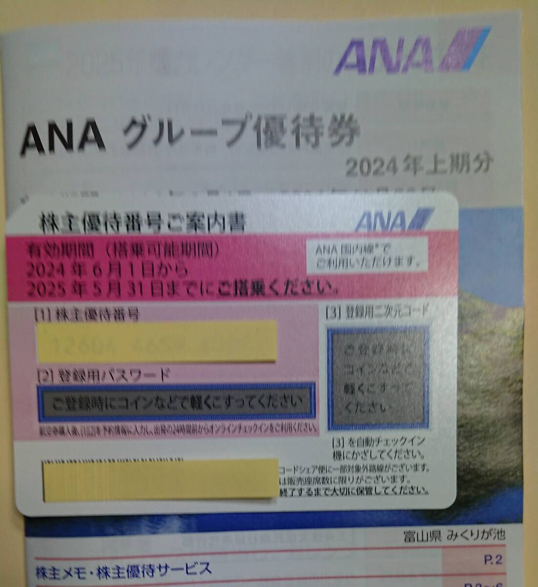 ANAグループ優待券_画像1
