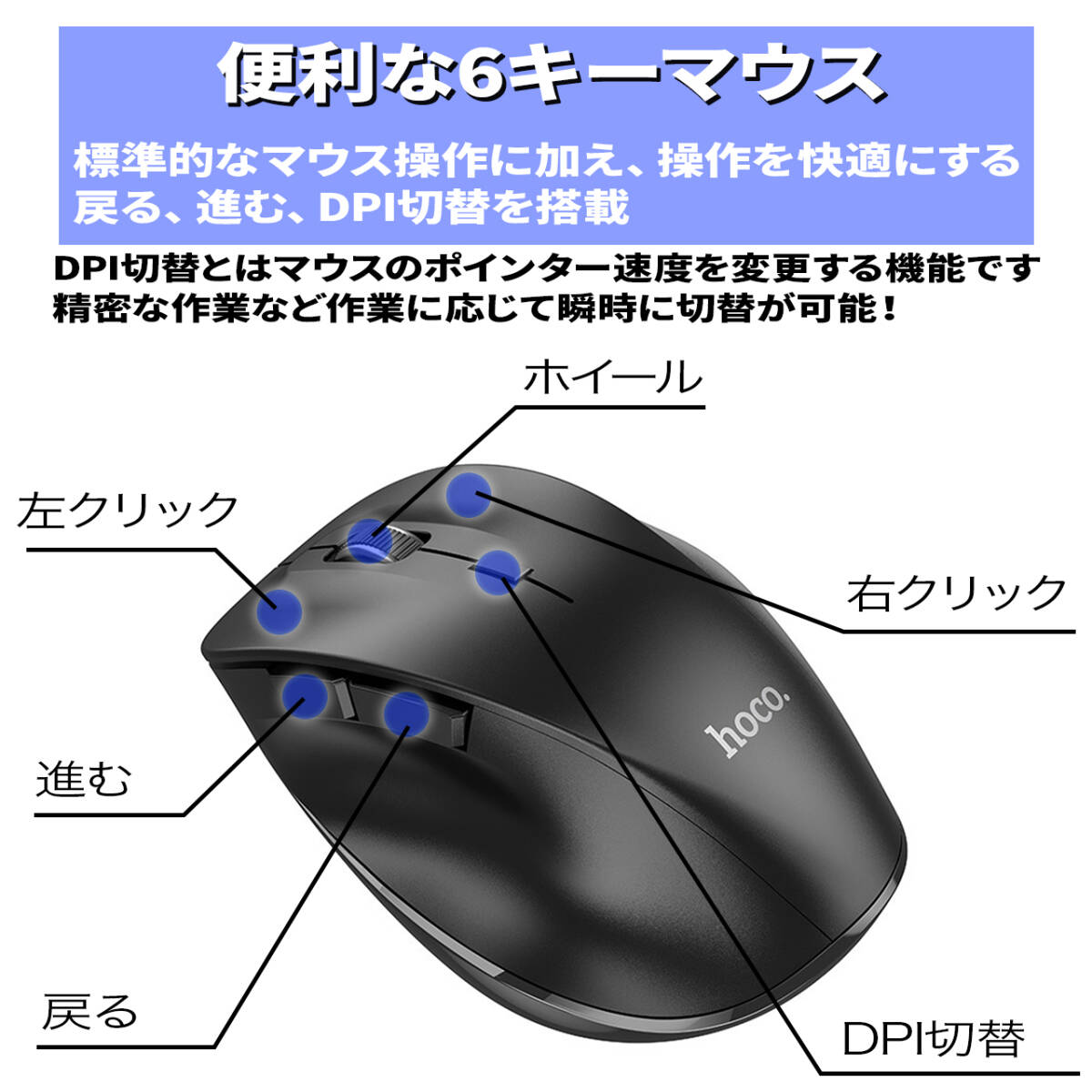 ワイヤレスマウス　 bluetooth 　マルチデバイス　2.4G無線ワイヤレス+ブルートゥース3.0+5.2マウス　　管理番号47