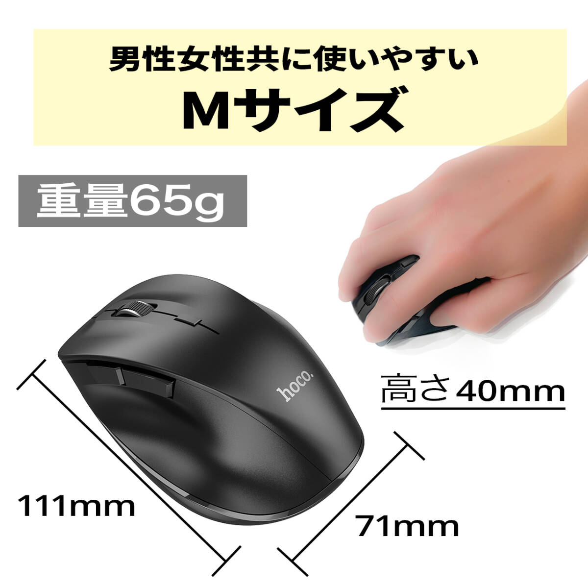 ワイヤレスマウス　 bluetooth 　マルチデバイス　2.4G無線ワイヤレス+ブルートゥース3.0+5.2マウス　　管理番号47_画像1