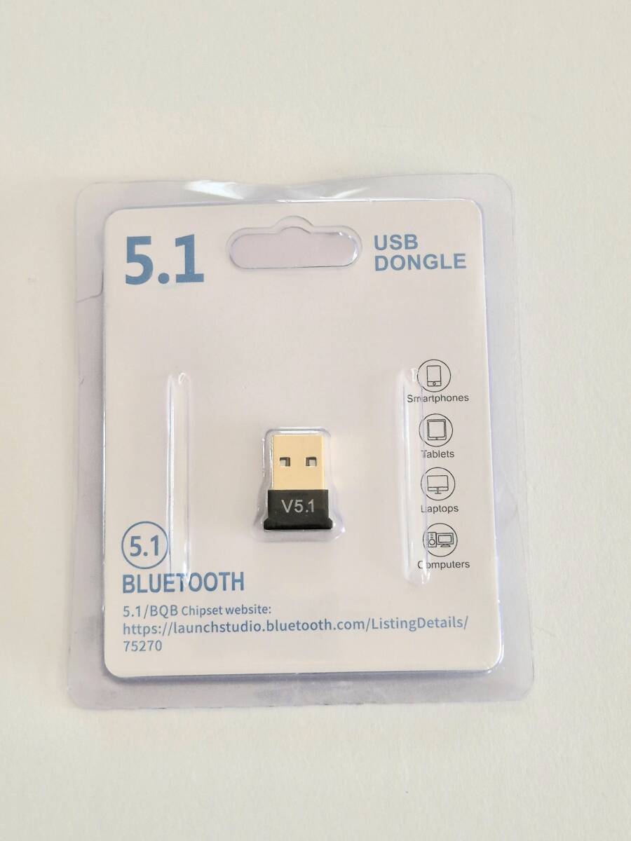 　Bluetooth　adapter　5.1　2.4GHｚ　USBブルートゥースアダプター　ドングル　レシーバー_画像1