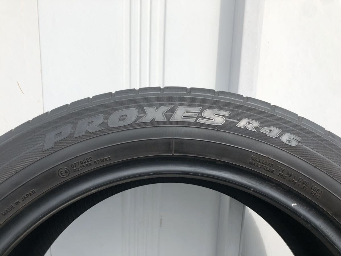 TOYOタイヤ プロクセスR46 225/55R19 3本セット　4〜5部山　マツダ cx-8 cx-5 パンク修理跡なし！送料安！_画像2