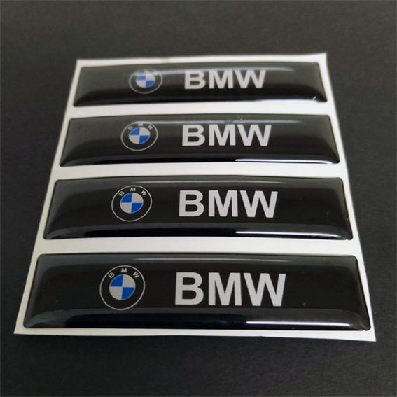 BMW エポキシ３Dステッカー　４個セット_画像2