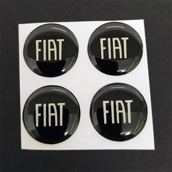 FIAT フィアット　キーホールステッカーカバー　４個セット_画像1