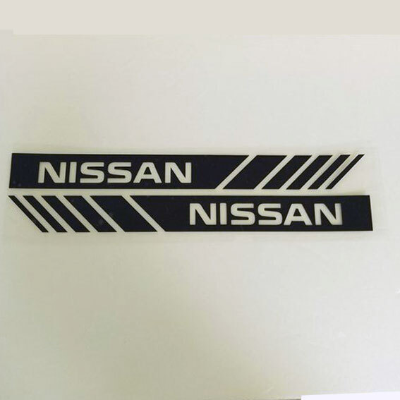 NISSAN　日産　ドアミラーステッカー ブラック（黒）１セット_画像1
