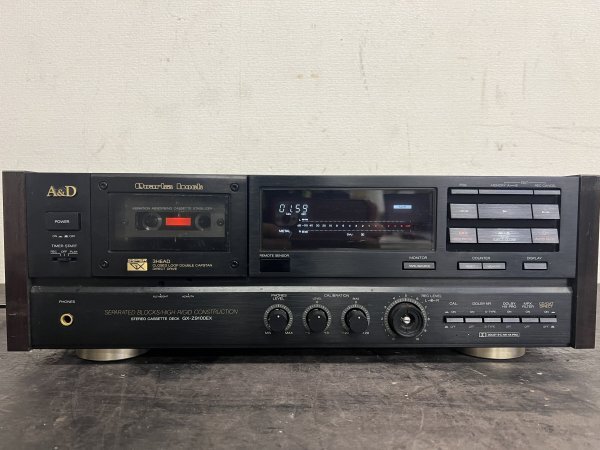 音出し確認済み！A&D ステレオ カセットデッキ GX-Z9100EX 音響機器 音響機材 オーディオ機器 リモコン付き 発売当時110,000円 1989年発売の画像3