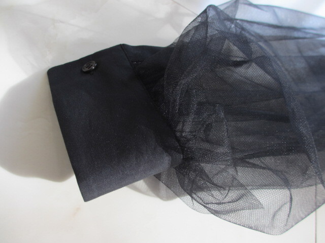 '23新品　★NOIR KEI NINOMIYA　★豪華チュールブラウス　黒_画像7