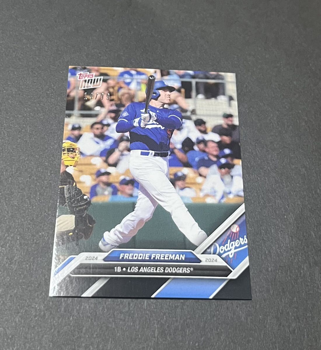 99枚限定 2024 Topps Now Road to Opening Day Dodgers Freddie Freemanフリーマン/大谷翔平 山本由伸 ドジャース同僚_画像3