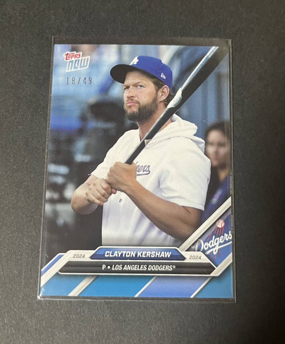 49枚限定 2024 Topps Now Road to Opening Day Dodgers CLAYTON KERSHAW カーショウ /大谷翔平 山本由伸 同僚_画像2