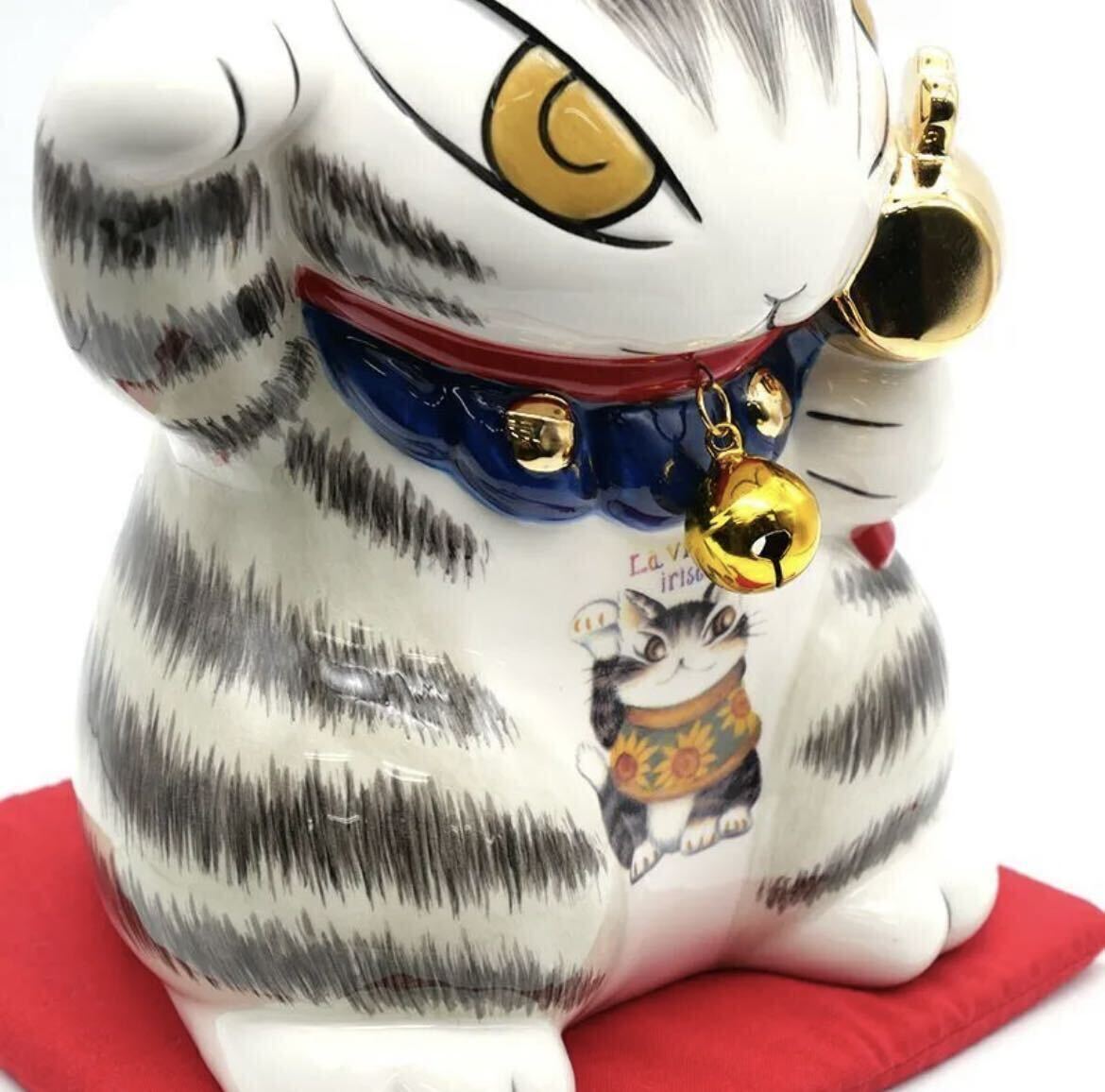 wa...-.. cat. dayan maneki-neko savings box luck with money ..940057 ornament stylish ..... zabuton attaching new goods * unopened regular price :16,830 jpy 