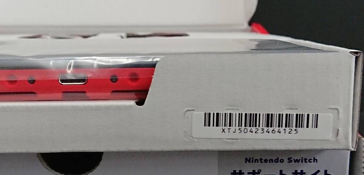 ◎1円スタート！『未使用』任天堂 Nintendo Switch 有機モデル『マリオレッド』① 本体_画像3