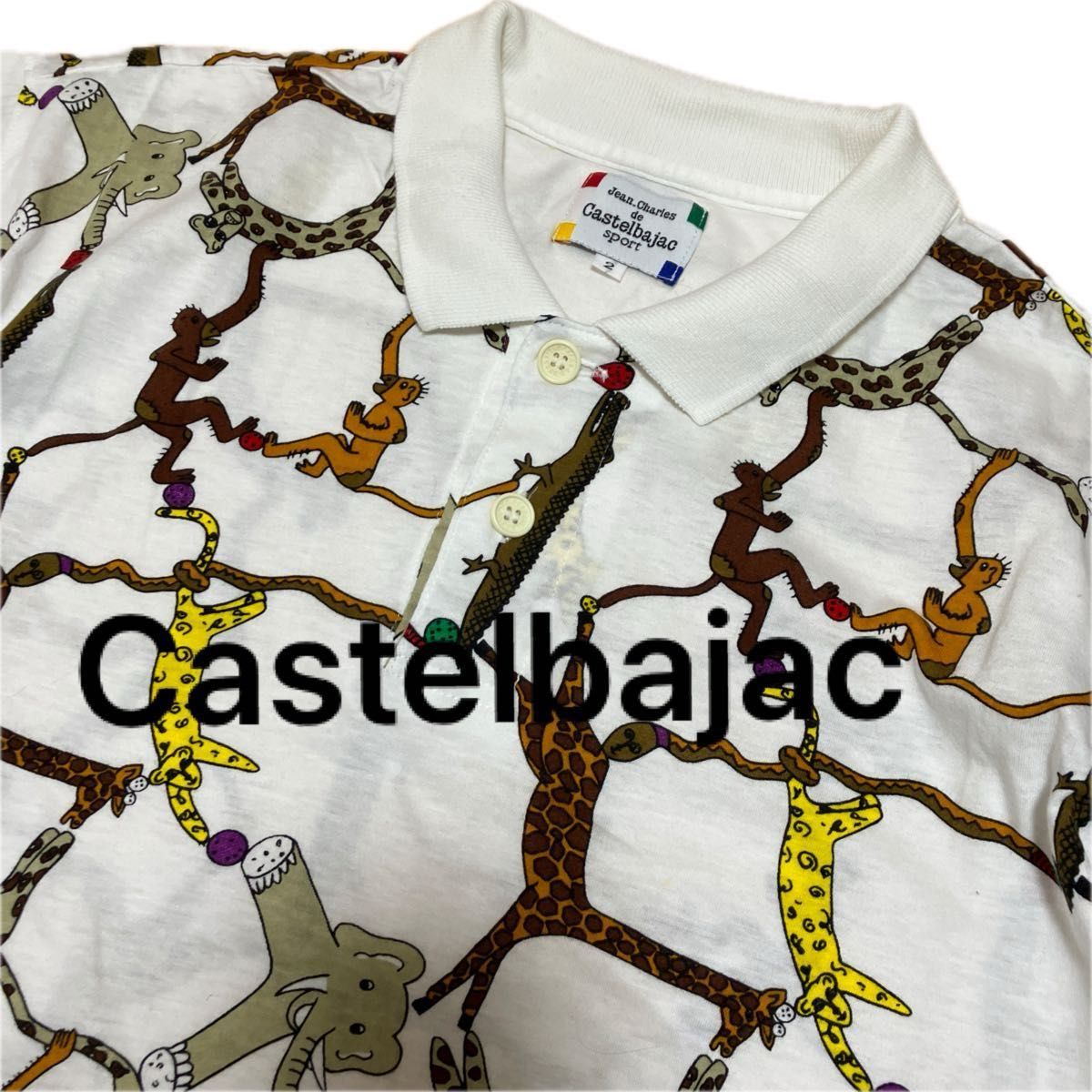 Castel bajac コットンポロシャツ薄手（サイズ2/Mサイズ）美品