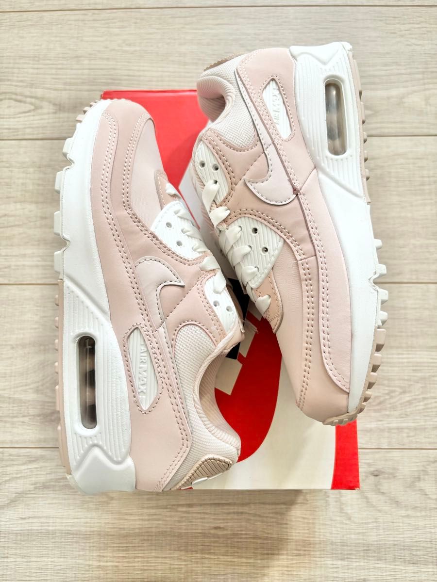 NIKE AIRMAX90  ナイキ エアマックス90 23 ピンク サーモンピンク　ベアリーローズ　ピンクオックスフォード