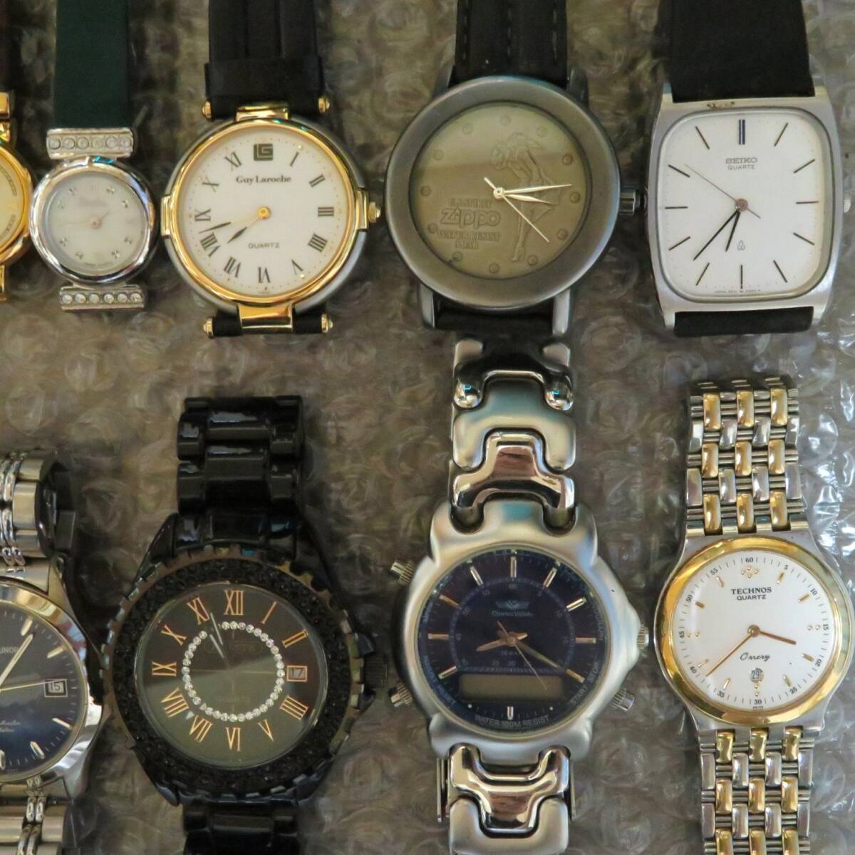 ブランド腕時計おまとめセット 15個/SEIKO TECHNOS ORIENT mila schon CITIZEN 等/ビンテージ/メンズ/レディース/ブランド/大量/点/kg_画像2