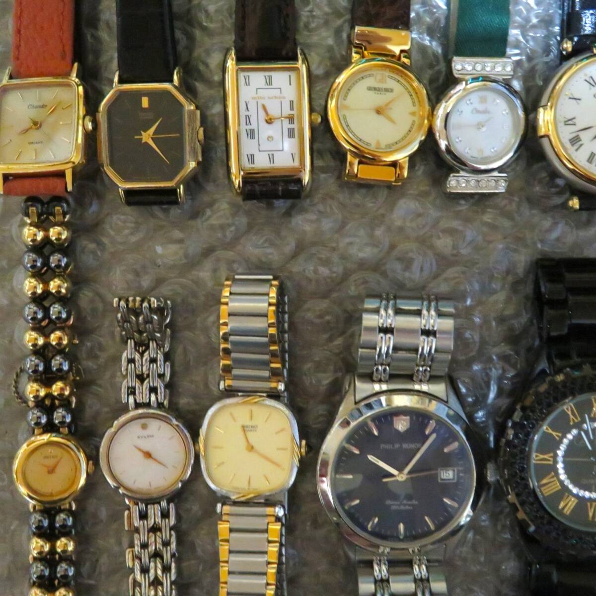 ブランド腕時計おまとめセット 15個/SEIKO TECHNOS ORIENT mila schon CITIZEN 等/ビンテージ/メンズ/レディース/ブランド/大量/点/kg_画像3