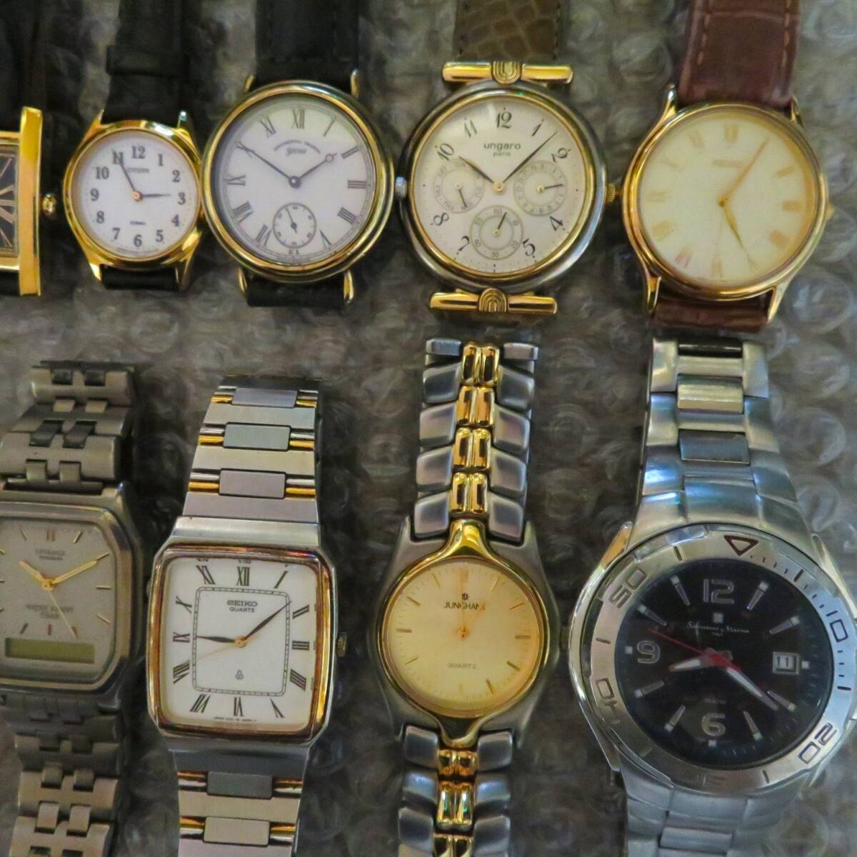 ブランド腕時計おまとめセット 15個/SEIKO BURBERRY ungaro ORIENT CITIZEN 等/ビンテージ/メンズ/レディース/ブランド/大量/点/kg_画像2