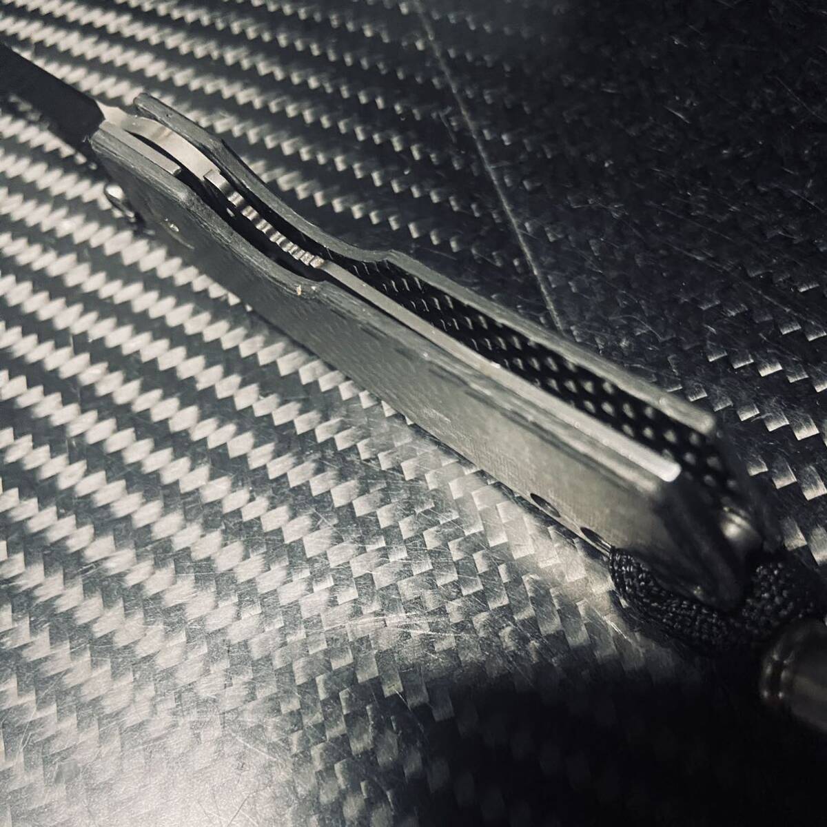 feather 非金属 カーボン製ハンドル セラミック刃 折りたたみナイフ 超軽量39g 長さ13.5cmアウトドアEDC サバイバル_画像6