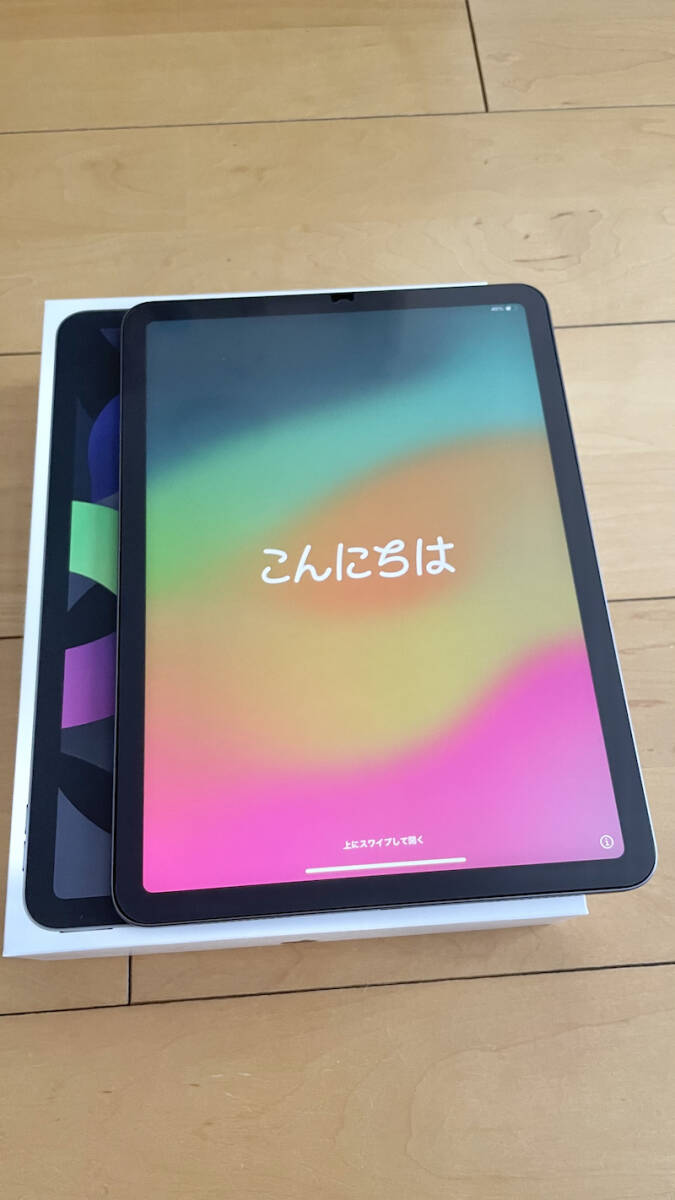 Apple iPad Air 第4世代 Wi-Fiモデル スペースグレイ 64GB MYFM2J/A A2316 アップル 極美品☆_画像1