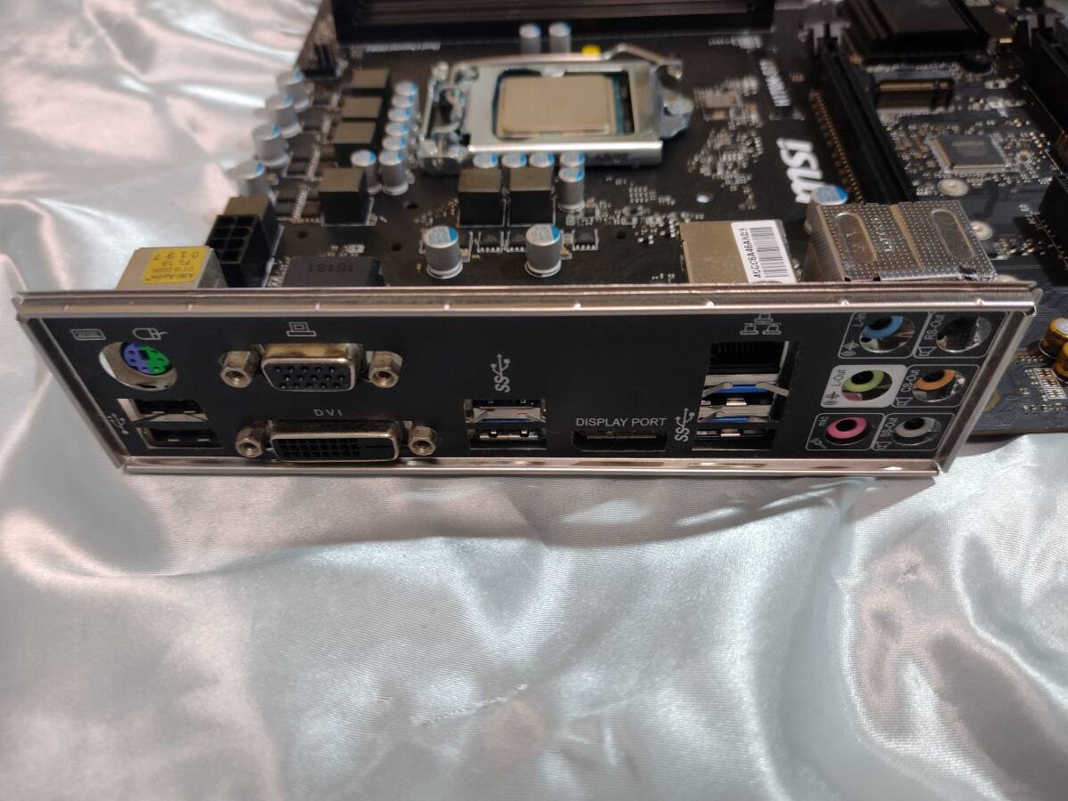 中古動作品：MSI H170M-S01 + G3900付_画像4