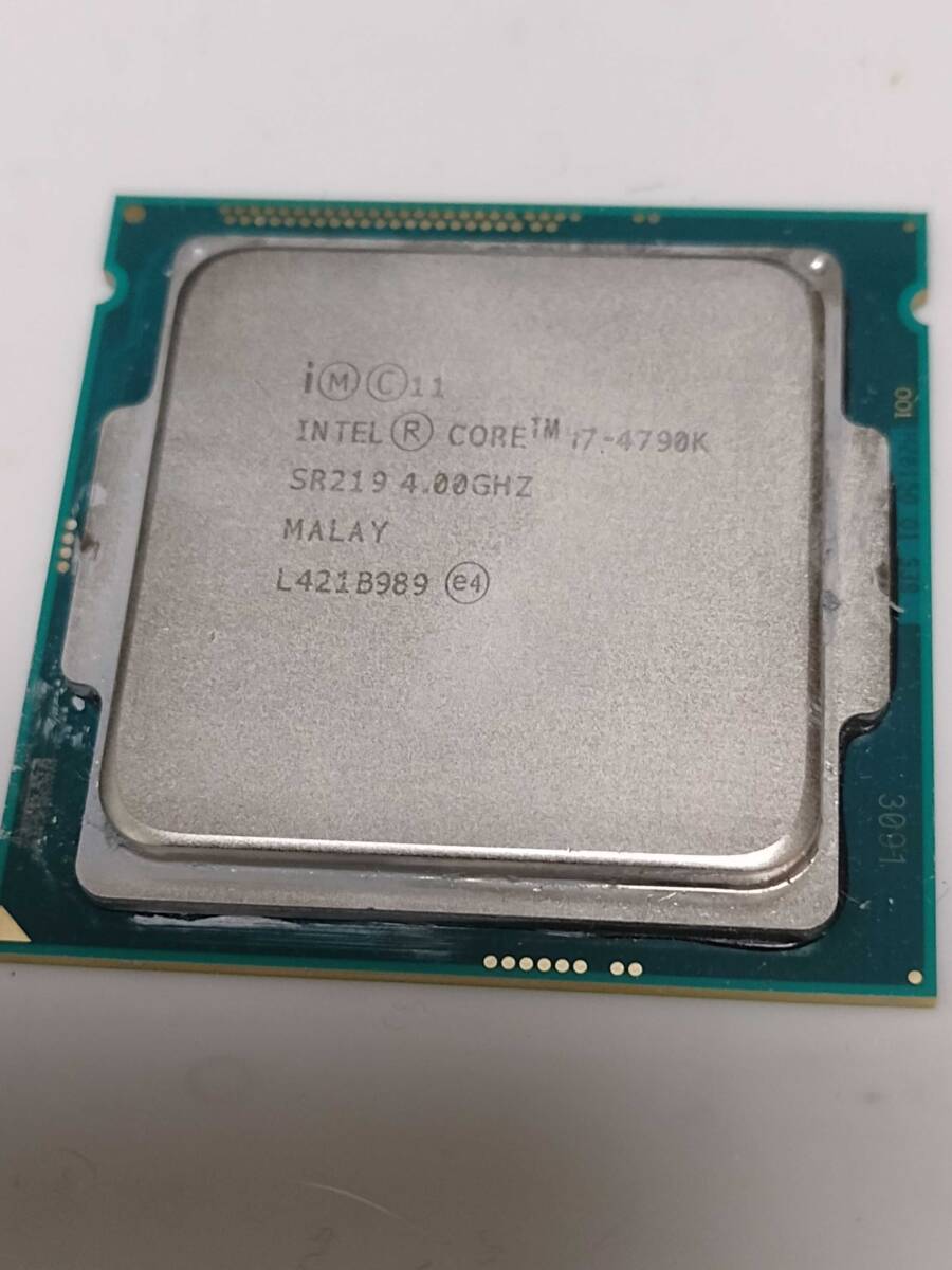 中古動作品：Intel Core i7-4790K 4.0GHz/SR219/4C8T/TDP88W/Devil's Canyon/LGA1150(Intel第4世代) _画像1