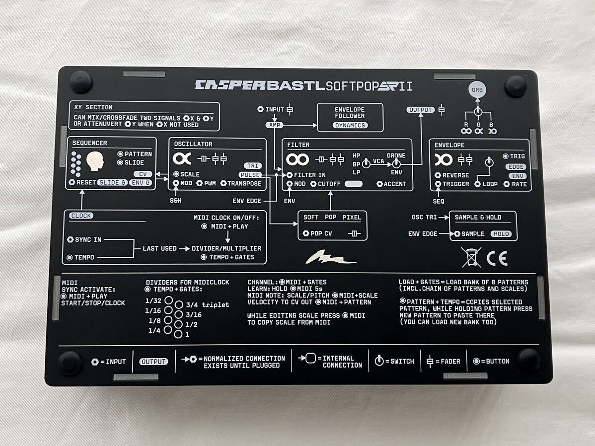  beautiful goods [ BASTL SOFTPOP SP2 + Eurorack Adaptor ] modular Synth euro rack synthesizer sequencer Eurorack modular