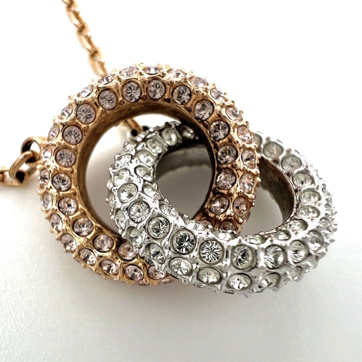 SWAROVSKIl Swarovski колье [ Acty ] двойной кольцо стразы rose Gold цвет аксессуары бренд a530et