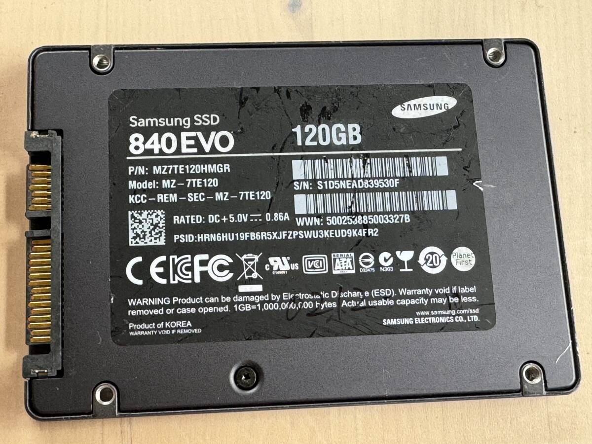 SAMSUNG SSD120GB[ operation verification ending ]0212