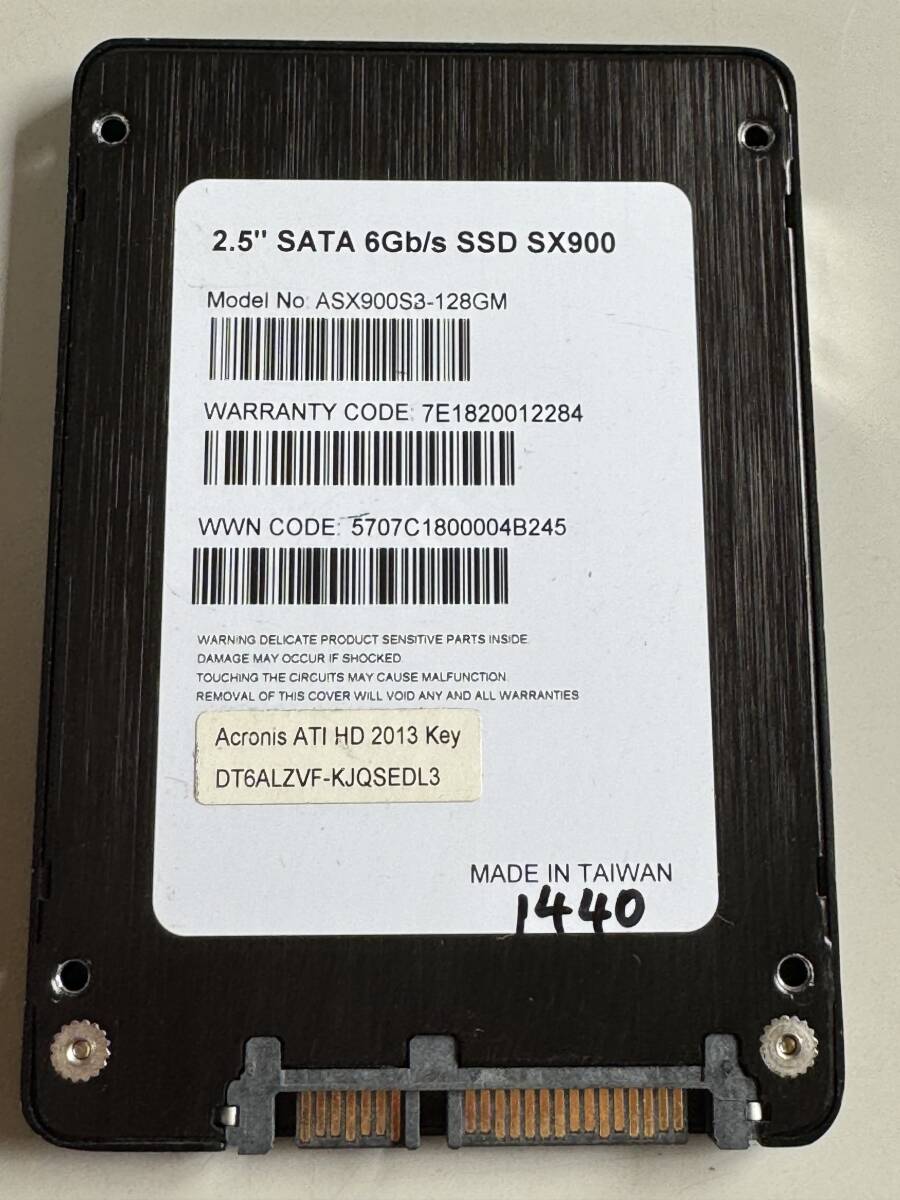 ADATA SSD 128GB【動作確認済み】1440_画像1