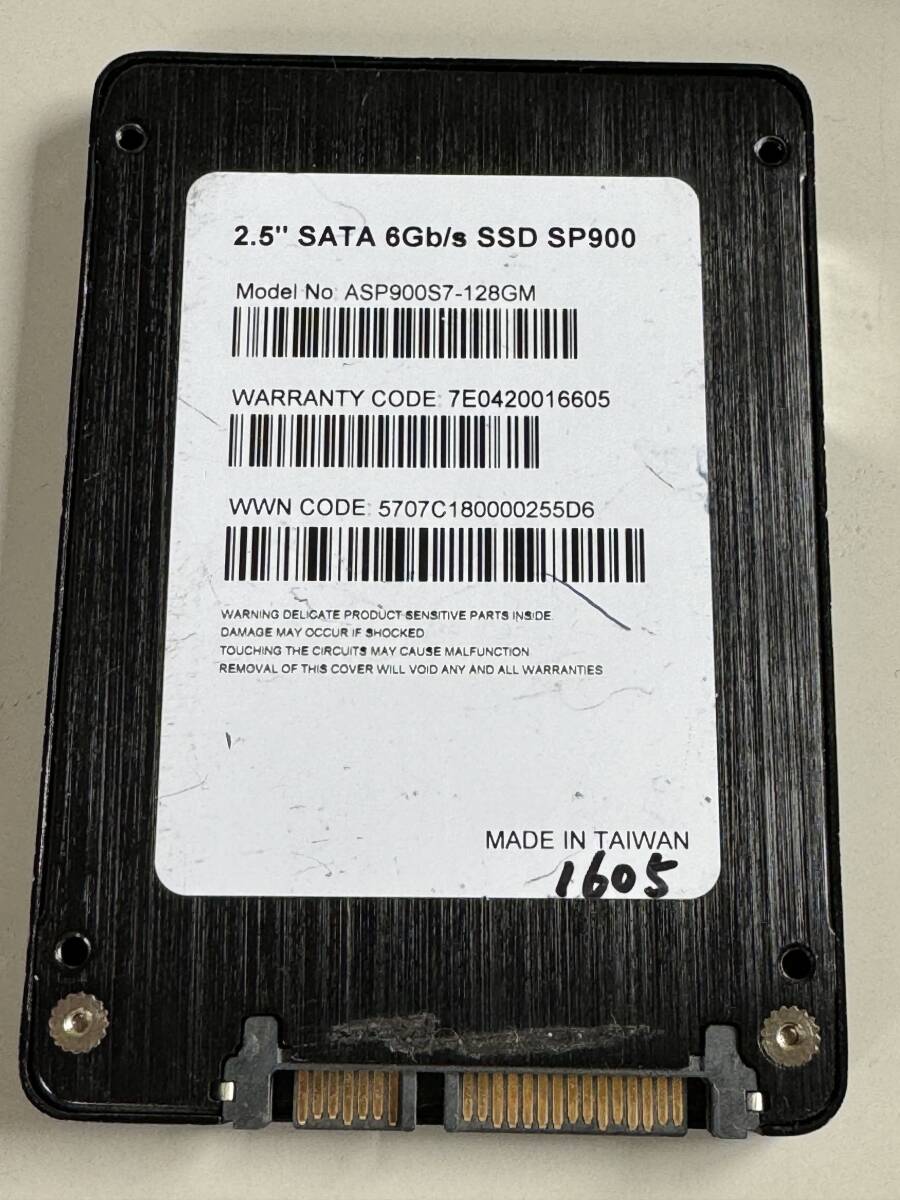 ADATA SSD 128GB【動作確認済み】1605_画像1
