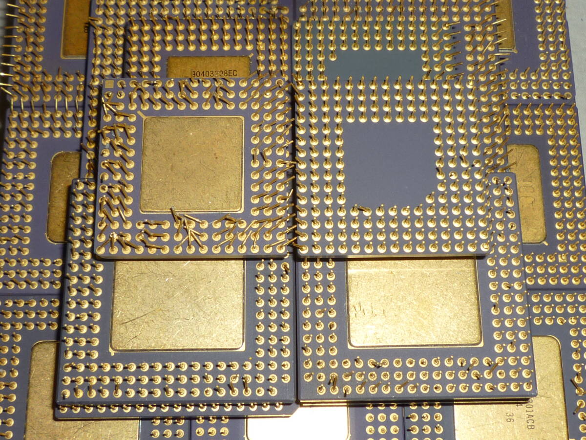 金 再生 ゴールド Intel PENTIUM PRO等 768g 合計23個 錬金 都市鉱山 現品の画像5