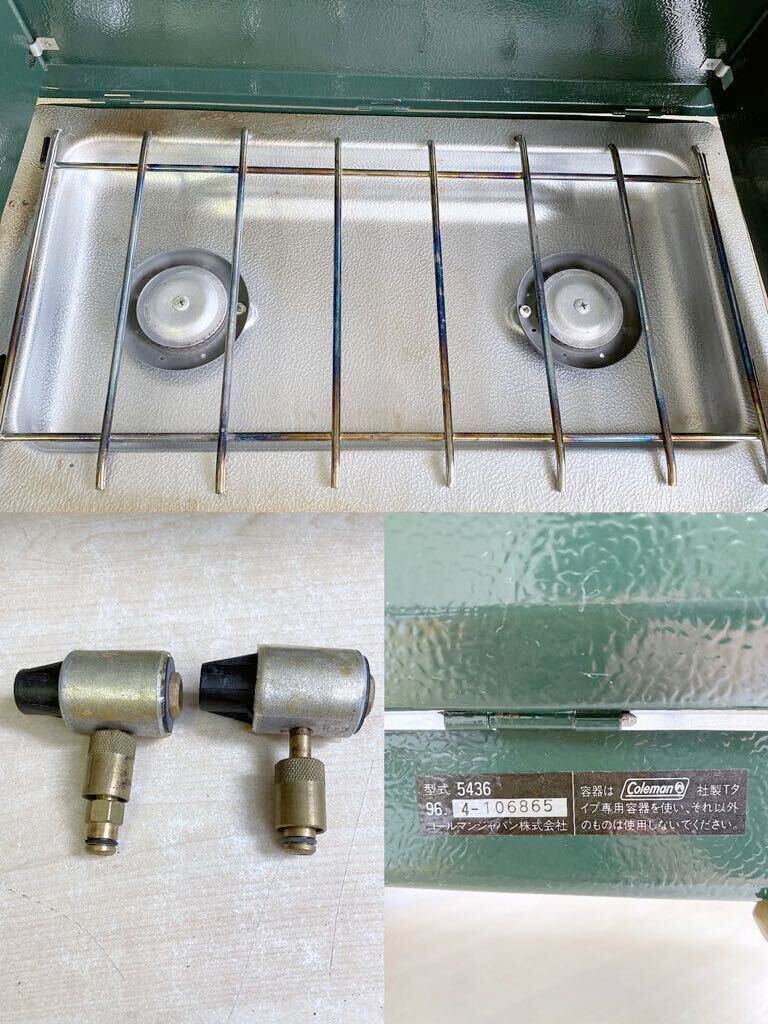 ① Coleman HIGH PERFOMANCE EXTRA 5436 two burner portable cooking stove high power two burner Coleman camp outdoor owner manual attaching .