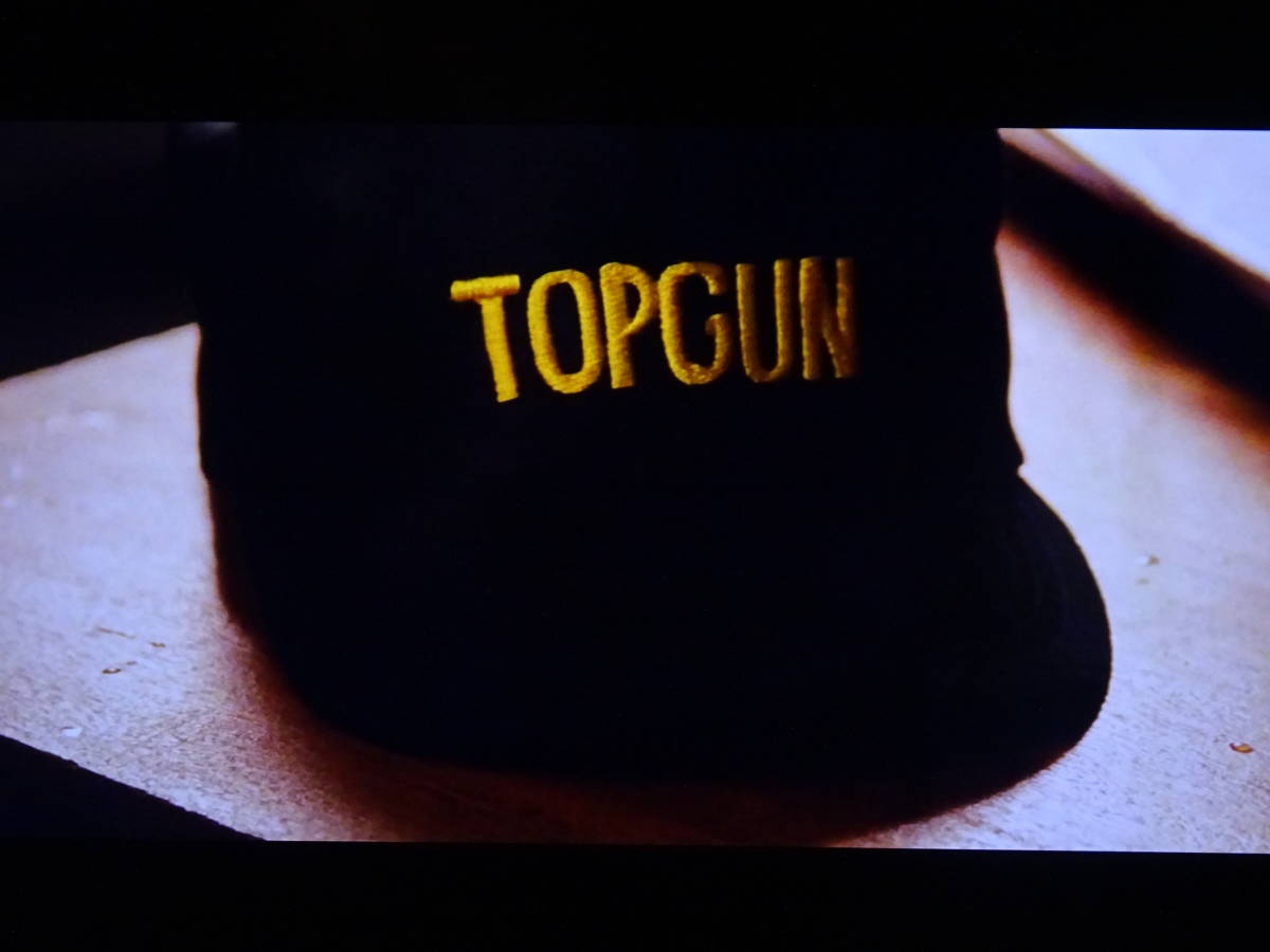 米軍納入工場製 復刻ビンテージ トップガン インストラクター ボール キャップ TOPGUN 帽子 黒 少数生産_映画トップガンラストシーンの参考映像です