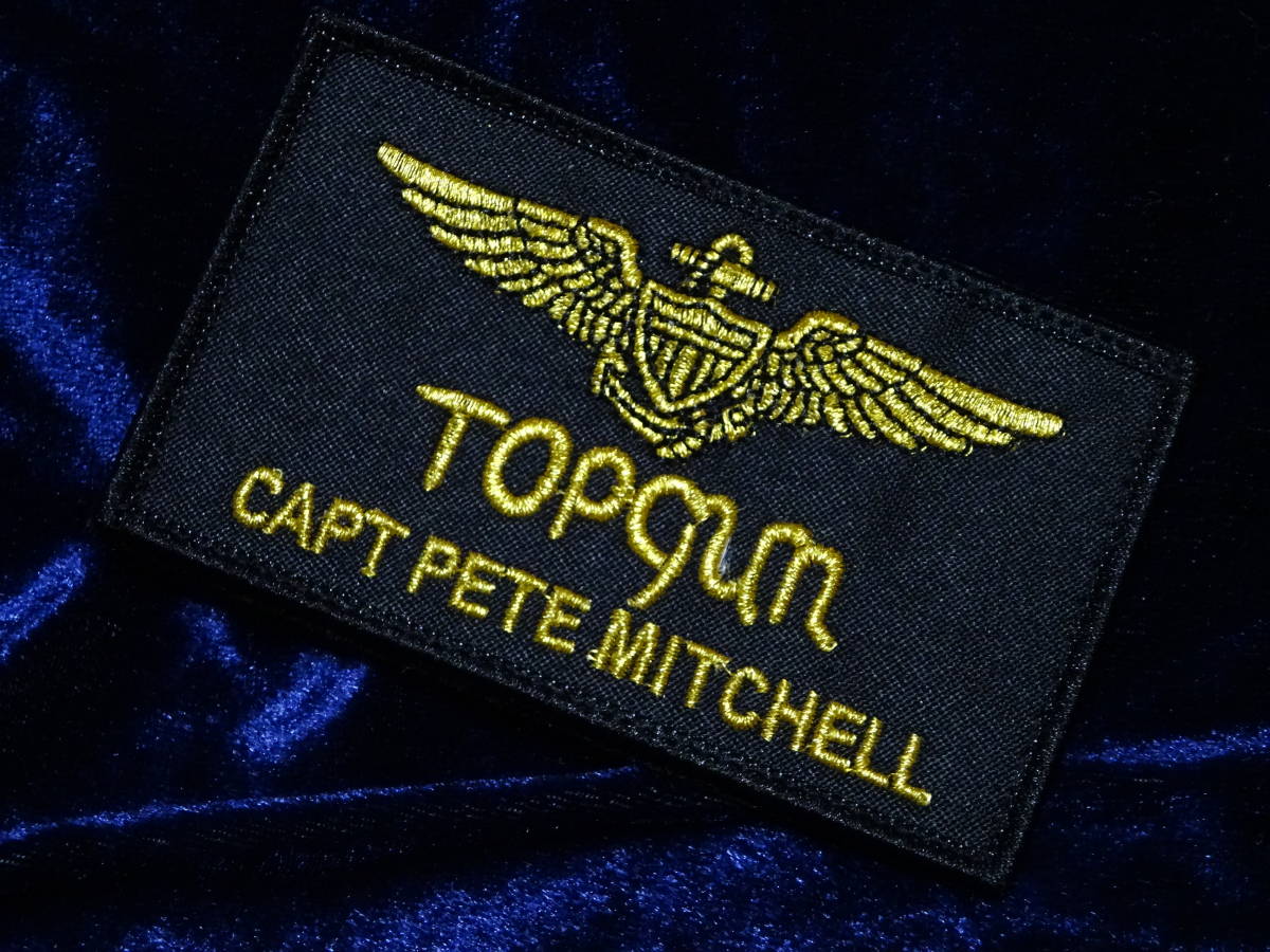 米軍納入工場製 米海軍 TOPGUN トップガン ネーム パッチ ワッペン_画像1