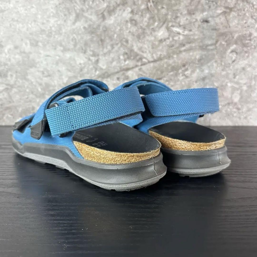 極美品/完売/BIRKENSTOCK/ビルケンシュトック/タタコア/メンズ/サンダル/ベルトストラップ/26cm/ブルー青_画像6