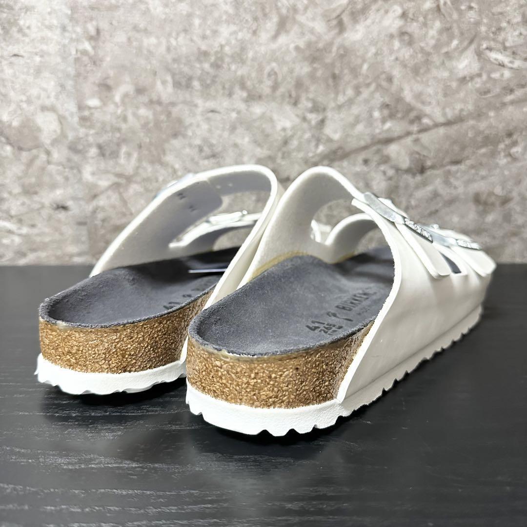 未使用同等/定番人気モデル/BIRKENSTOCK/ビルケンシュトック/Arizona アリゾナ/メンズサンダル/ユニセックス/ホワイト白/26.5cm