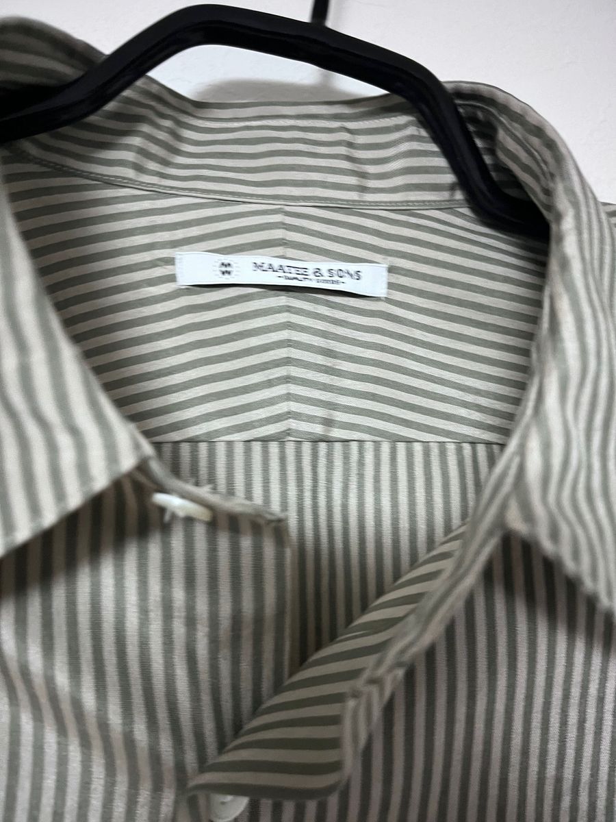 MAATEE&SONS/マーティーアンドサンズ24ssCHARLES SILK COTTON STRIPE/チャールズ 