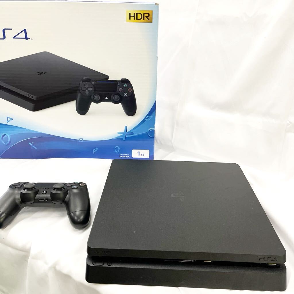 ③1円スタート〜SONY PlayStation4 CHU-2200B B01初期化 済み リモコン コード 箱付き 1TB_画像1