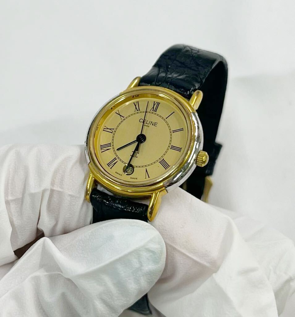 ③1 jpy start ~CELINE Celine wristwatch Vintage 
