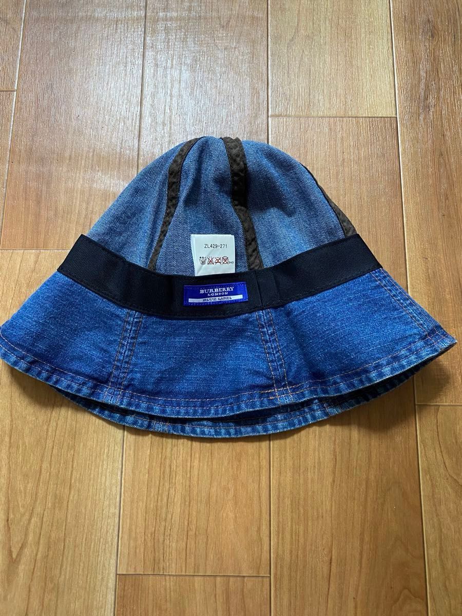 帽子　BURBERRY BLUE LABEL デニムハット