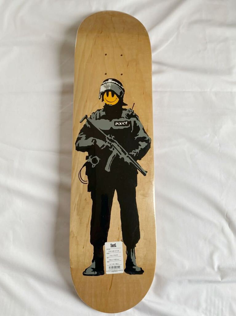 Sync. SKATEBOARD DECK Riot Cop　スケートボードデッキ　バンクシー