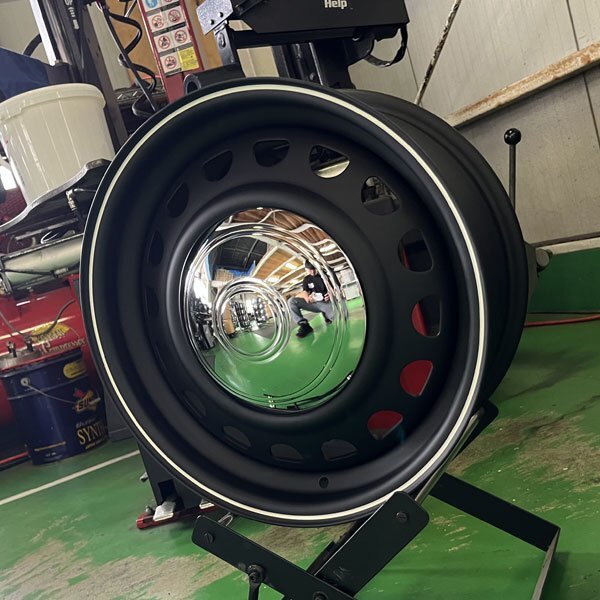 車検対応!! 新品 16x7.0J+38 PCD 139.7 6H 6穴 200系 ハイエース レジアスエース 16インチ ホイールのみ 4本セット マットブラック_画像4