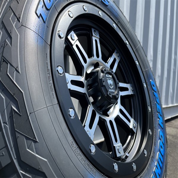 17インチ 9j トライトン FJクルーザー エスカレード ハマーH3 新品 タイヤホイールセット 4本 265/70R17 TOYO オープンカントリー シルバー_画像5