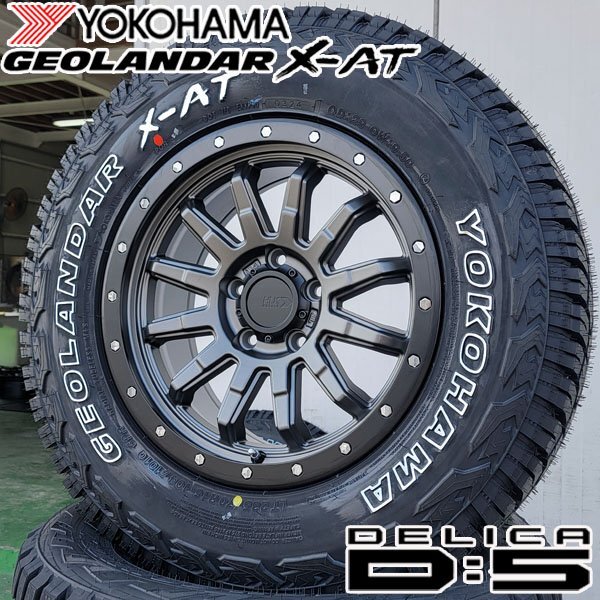 235/70R16 デリカD5 RAV4 CX-5 16インチ タイヤ ホイール 4本セット YOKOHAMA GEOLANDAR X-AT 純正車高可 ロックフォース ジオランダー_画像1