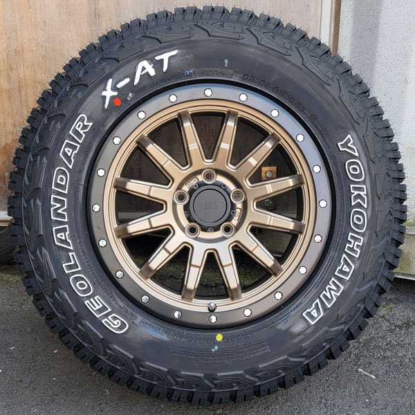 235/70R16 デリカD5 RAV4 CX-5 16インチ タイヤ ホイール 4本セット ヨコハマ ジオランダー X-AT 純正車高可 ロックフォース GEOLANDAR_画像3