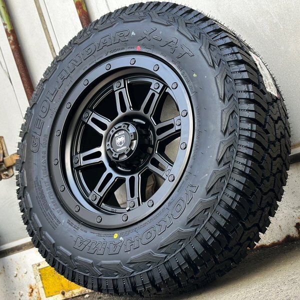 新品 ハイラックスピックアップ FJクルーザー H3 タイヤホイールセット 4本 YOKOHAMA GEOLANDAR X-AT G016 265/65R17 265/70R17 285/70R17_画像1