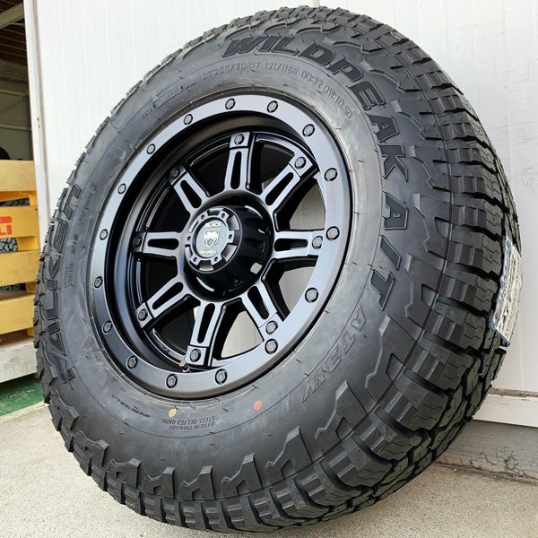 新品 ハイラックス FJクルーザー ハマー H3 17インチ タイヤホイールセット 4本 ファルケン AT3W 265/65R17 265/70R17 285/70R17_画像3