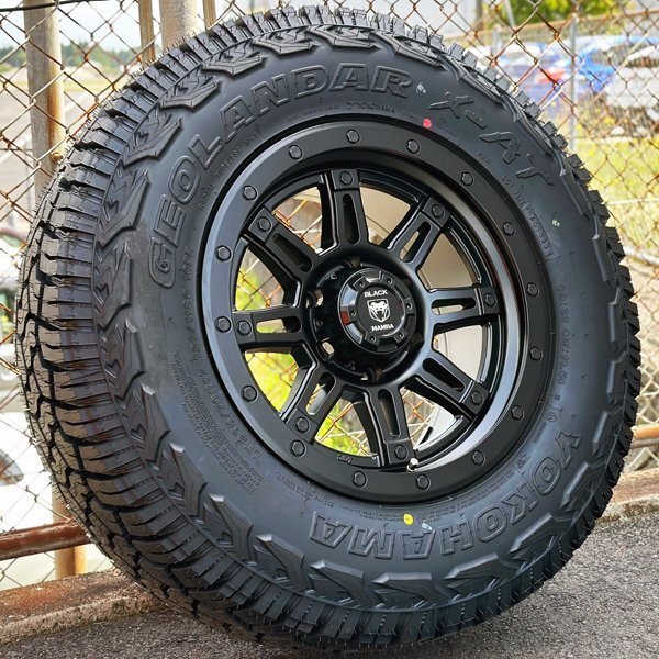 新品 ハイラックスピックアップ FJクルーザー H3 タイヤホイールセット 4本 YOKOHAMA GEOLANDAR X-AT G016 265/65R17 265/70R17 285/70R17_画像1