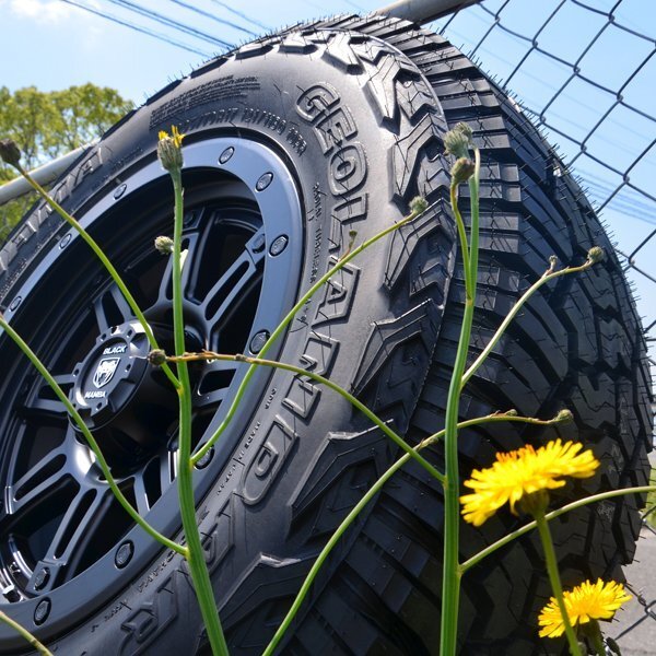 新品 ハイラックスピックアップ FJクルーザー H3 タイヤホイールセット 4本 YOKOHAMA GEOLANDAR X-AT G016 265/65R17 265/70R17 285/70R17_画像5